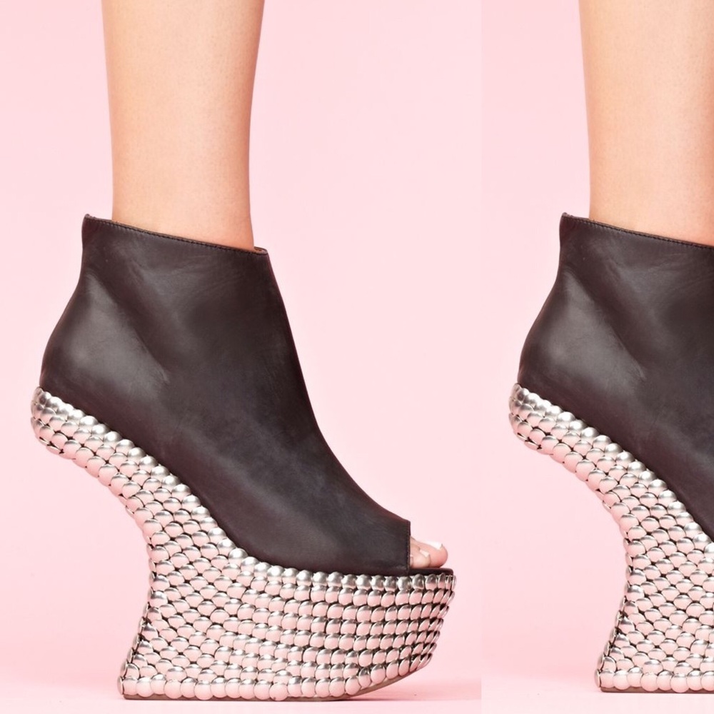 Jeffrey Campbell Night Tick studded platform boots